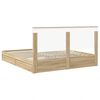 vidaXL Opslag bed met lade Sonoma Eiken 180 x 200 cm Bewerkt hout