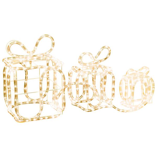 vidaXL Kerstverlichting voor binnen en buiten cadeaudozen 180 LED's