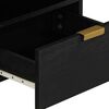 vidaXL Salontafel 80x54x40 cm bewerkt hout zwart