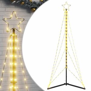 vidaXL LED-kerstboom 363 LEDs warm wit 182 cm
