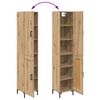 vidaXL Hoge kast Artisan Eiken 69,5 x 34 x 180 cm Bewerkt hout