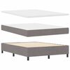 vidaXL Boxspringbed met hoofdeinde Taupe 140 x 200 cm Stof