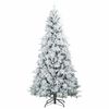 vidaXL Kunstmatige Inklapbare Kerstboom Wit 240 cm PE en PVC