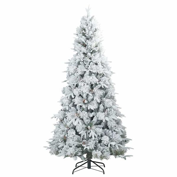 vidaXL Kunstmatige Inklapbare Kerstboom Wit 240 cm PE en PVC