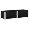 vidaXL Palletopzetranden 2 st 150x50 cm massief grenenhout zwart