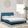 vidaXL Bedframe zonder matras "Hanko" fluweel blauw 120x200 cm