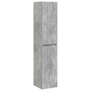 vidaXL Wand Gemonteerde Badkamerkast Betongrijs 33 x 34,5 x 160 cm