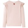 Kindershirt met lange mouwen 128 roze