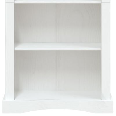 vidaXL Boekenkast 4 schappen 81x29x150 cm grenenhout Corona-stijl wit