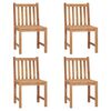 vidaXL Tuinstoelen 4 st massief teakhout