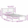 vidaXL Bedframe Donkergrijs 135 x 190 cm Massief grenenhout