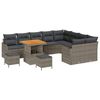 vidaXL Tuin Sofa Set 12 st 11-Aantal zitplaatsen Grijs