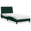vidaXL Bed met matras fluweel donkergroen 90x190 cm