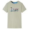 Kindershirt 92 lichtkakikleurig