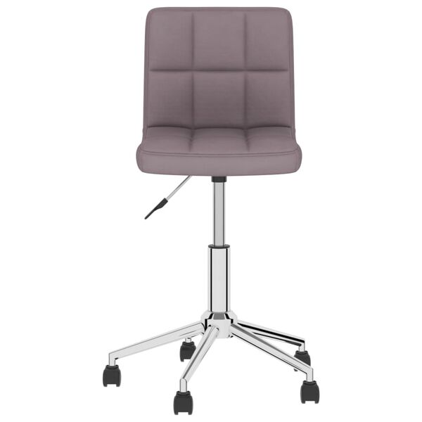 vidaXL Eetkamerstoelen draaibaar 2 st stof taupe