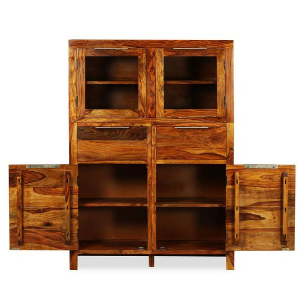 vidaXL Dressoir 100x35x140 cm massief acaciahout