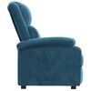 vidaXL Fauteuil verstelbaar fluweel blauw