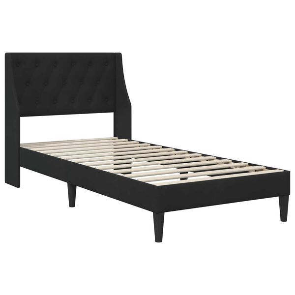 vidaXL Bedframe met hoofdeinde Zwart 80 x 200 cm Fluweel