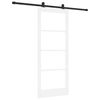 vidaXL Schuifdeur ORKDAL 83 x 202 cm Massief grenenhout en glas