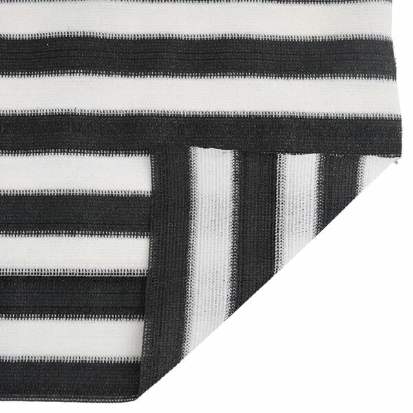 vidaXL Privacynet 75 g/m&sup2; 1,5x10 m HDPE antracietkleurig en wit