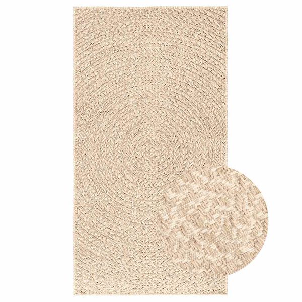 vidaXL Vloerkleed ZIZUR beige binnen en buiten 80x150 cm jute look