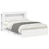 vidaXL Bedframe met opslag Wit 150 x 200 cm Bewerkt hout