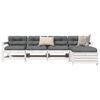 vidaXL 5-delige Loungeset massief grenenhout wit