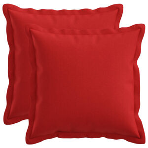 vidaXL Kussensloop 2 pcs HOUTEN Rood 30 x 30 cm Faux Linnen