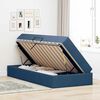 vidaXL Opbergbed met matras met matras Blauw 90 x 190 cm Polyester