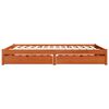 vidaXL Bedframe met lade Wasbruin 160 x 200 cm Massief Vurenhout