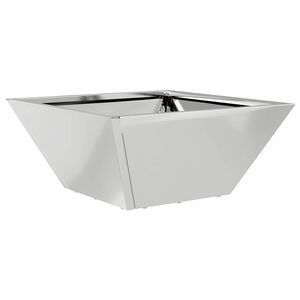 vidaXL Tuin Bloempot Zilver 35 x 35 x 15 cm Gegalvaniseerd staal
