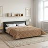 vidaXL Winter Dekbed Taupe 220 x 260 cm Microfiber en Teddy fleece