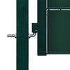 vidaXL Hekpoort PVC en staal 100x100 cm Groen