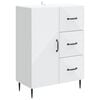 vidaXL Dressoir Wit 66 x 34,5 x 89,5 cm Bewerkt hout