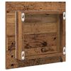 vidaXL LED Badkamer Spiegel Oud hout 40 x 8,5 x 37 cm Bewerkt hout