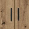 vidaXL Opbergkast 2 pcs Artisan Eiken 127 x 41 x 40 cm Bewerkt hout