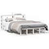 vidaXL Bedframe zonder matras massief grenenhout wit 140x200 cm