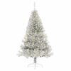 vidaXL Kunstmatig Voorverlicht Kerstboom met 300 LED Zilver 180 cm PET