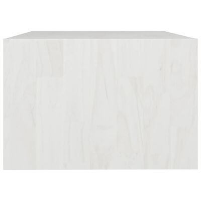 vidaXL Salontafel 75x50x33,5 cm massief grenenhout wit