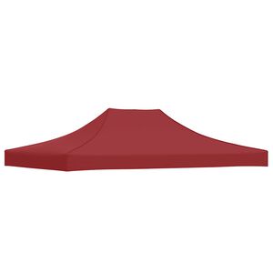 vidaXL Partytentdak 270 g/m&sup2; 4x3 m bordeauxrood