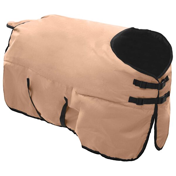 vidaXL Paardendeken Cappuccino 125 cm Polyester