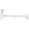 vidaXL Bedframe met hoofdeinde Wit 90 x 200 cm Bewerkt hout