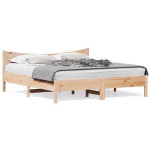 vidaXL Bedframe zonder matras massief grenenhout 200x200 cm
