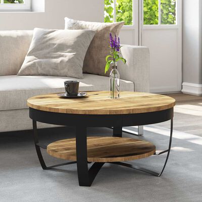 vidaxl salontafel 65x32 cm massief ruw mangohout kopen vidaxl nl