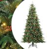 vidaXL Kunstmatige Inklapbare Kerstboom Groen 240 cm PE en PVC