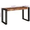 vidaXL Nesttafel 3 pcs Bruin en zwart massief gerecycled hout