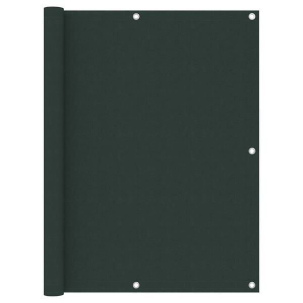 vidaXL Balkonscherm 120x500 cm oxford stof donkergroen