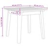vidaXL Tuinstoelen met Tafel 3 pcs Grijs 45 x 45 x 40 cm