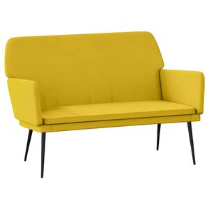 vidaXL Bankje 108x79x79 cm fluweel geel