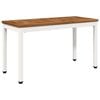 vidaXL Tuinbank 80,5 x 35 x 45 cm Massief Acaciahout Natuurlijk en Wit